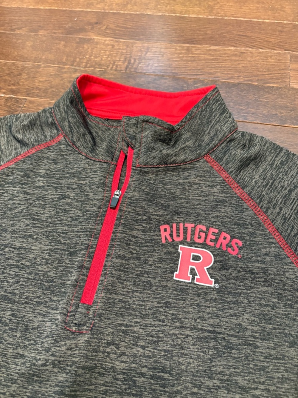 Rutgers Scarlet Knights Women's 1/4 Zip Long Sleeve Performance Top - Small - Picture 2 of 6